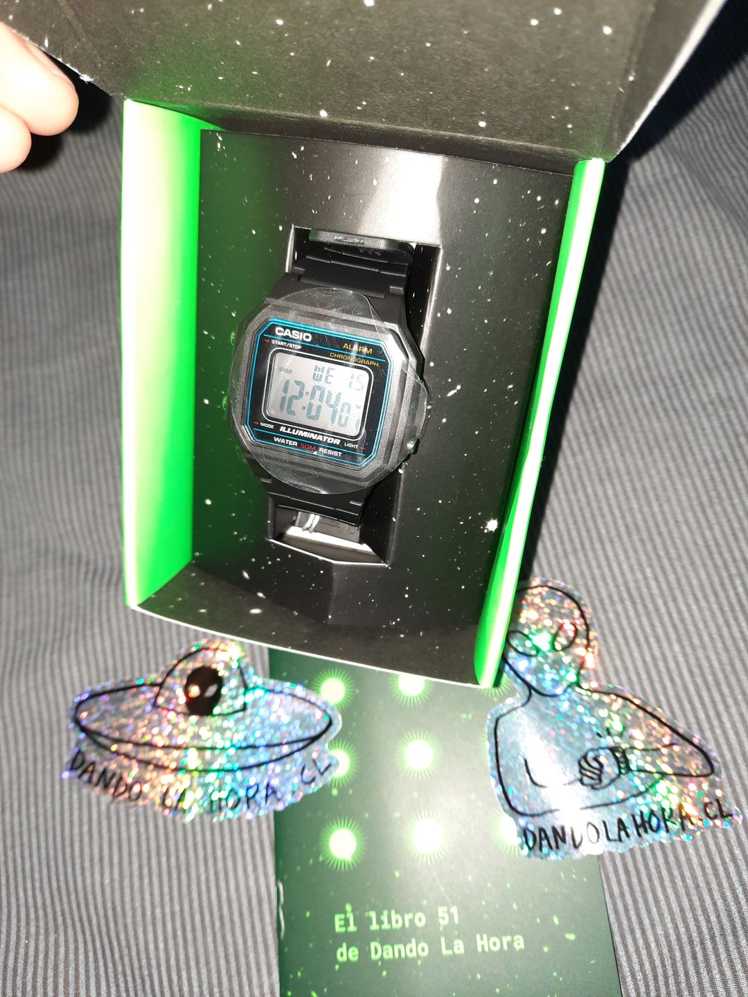 Customer photo review of Reloj Casio Vintage W-217H-1AVDF Classic Líneas Azules