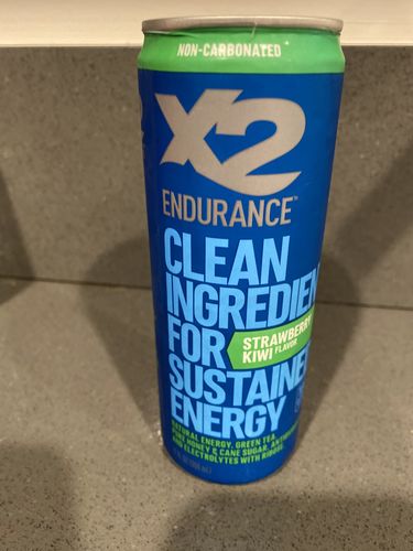 Customer photo review of X2 ENDURANCE™ Natural Energy Drink - Strawberry Kiwi