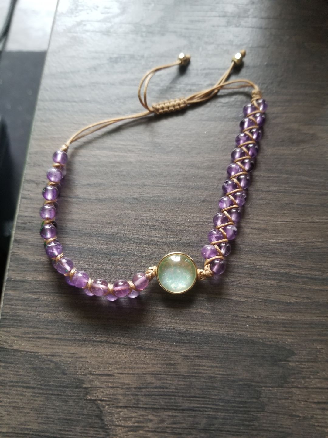 Customer photo review of Intense Amethyst Healing Bracelet
