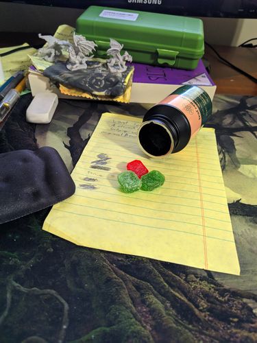 Customer photo review of 1500mg CBD Gummies mixed flavors