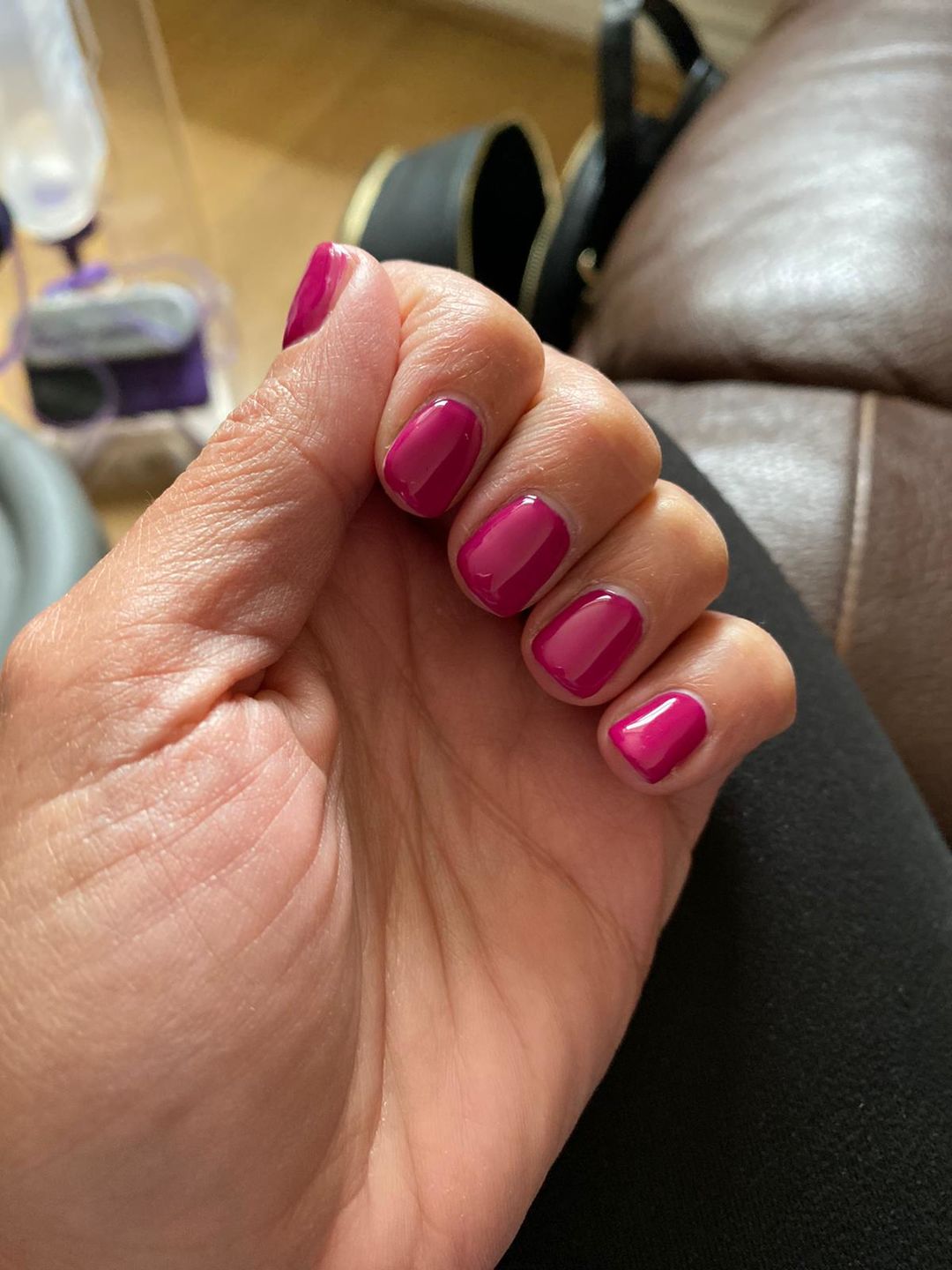 Customer photo review of Semilac Top Coat No Wipe UV Gel Polish 7 ml