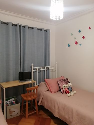 Reseña con foto de un cliente sobre Escritorio pequeño MIMA 80 x 40 Blanco