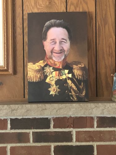 Customer photo review of The Veteran - Custom Canvas