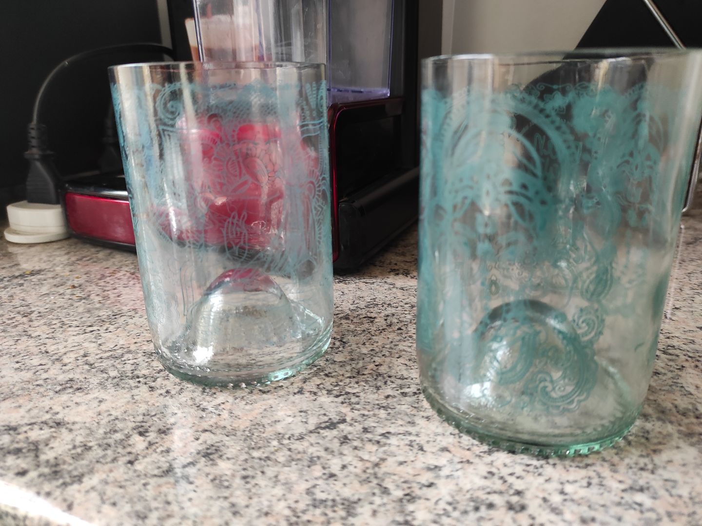 Customer photo review of Om Glass Juego de 4 Vasos