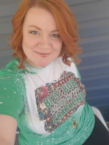 Customer photo review of Adorable Billy Bob Loves Charlene Leopard Print Tee