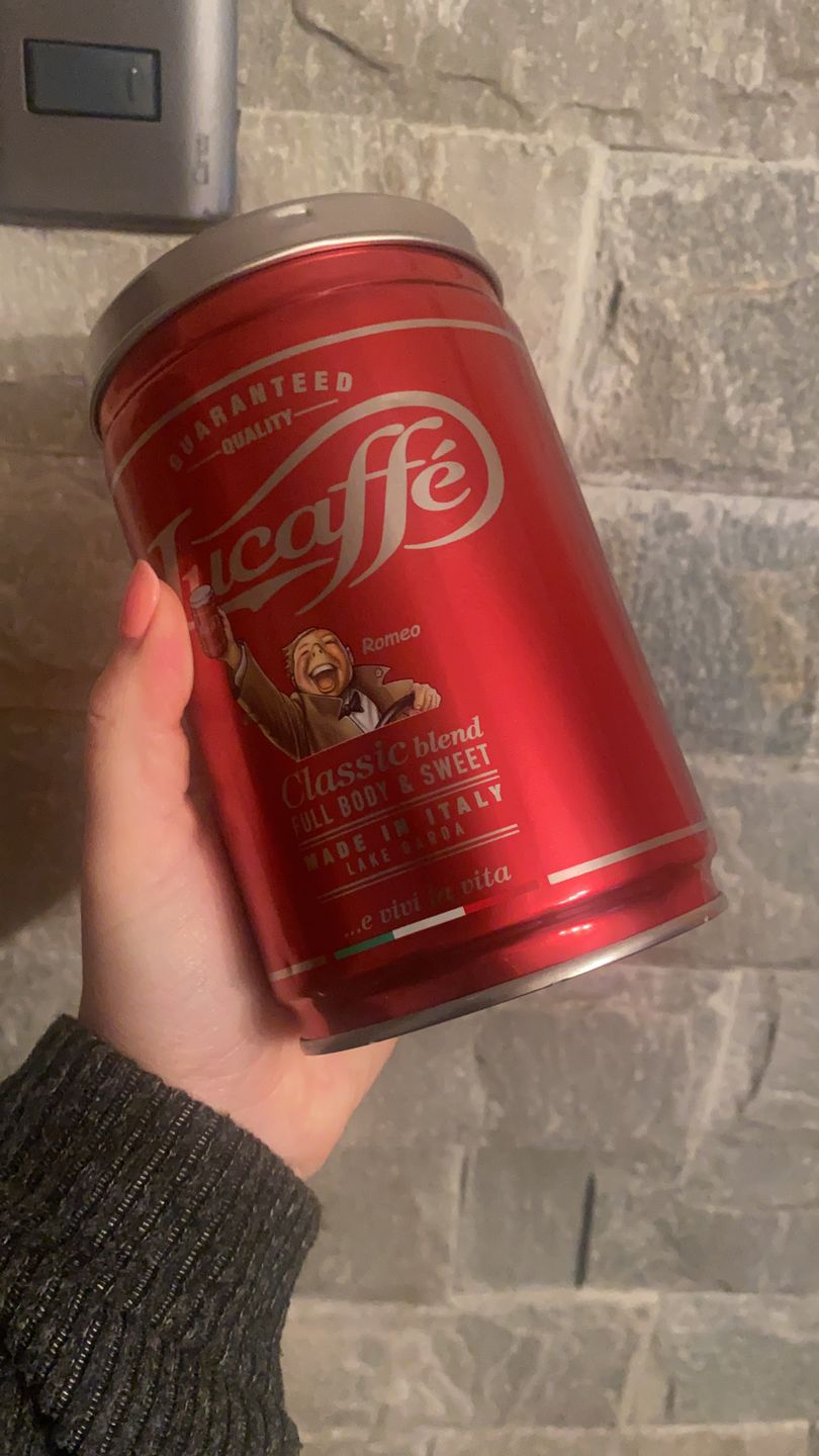 Customer photo review of Lata Lucaffe Classica 250 grs Grano Molido