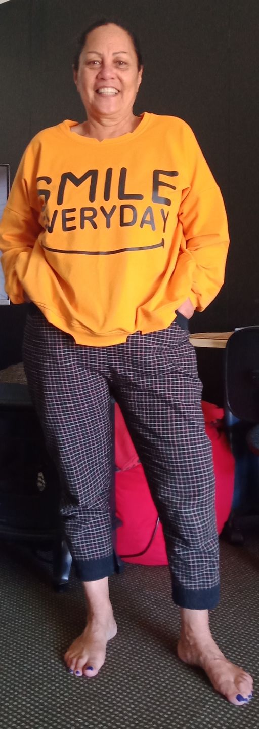 Customer photo review of Plus Size- Handmade Printed 100% Cotton Sweatshirt