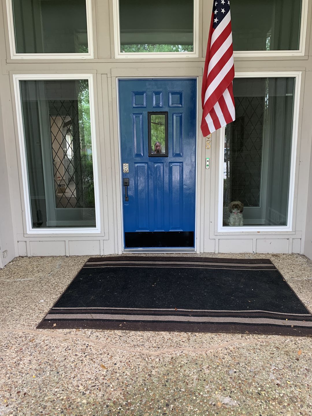 Customer photo review of Clear 1 Lite Glass and Frame Kit (9 Panel Lite 7.5" x 18.5" Glass Size)