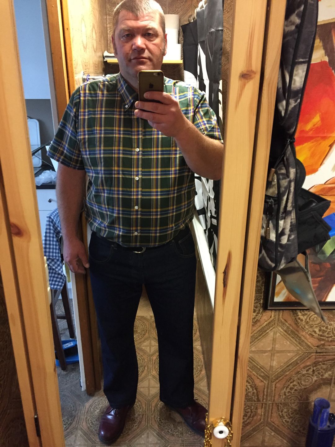 Customer photo review of Jeans - 14oz Selvedge style denim