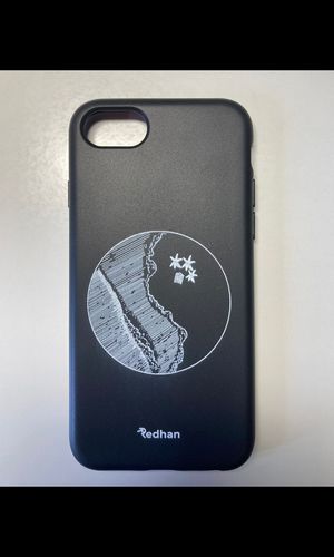 Customer photo review of Eco Friendly iPhone 6/6S/7/8/SE (2020) Phone Case - YinYang in Pitch Black