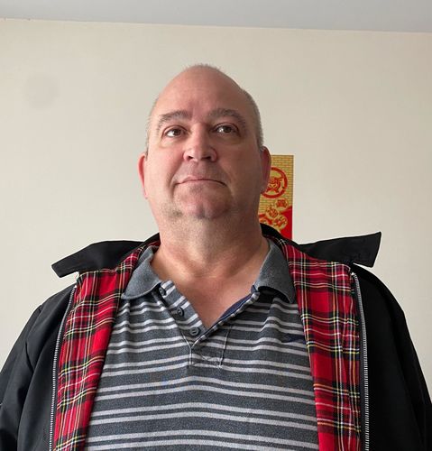 Customer photo review of Mens Classic Harrington Jacket - Black