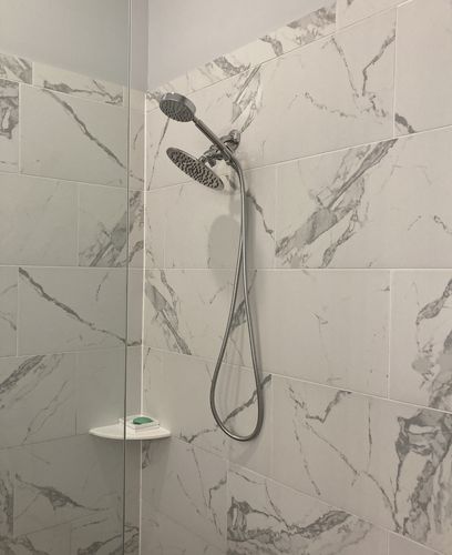 Customer photo review of 1-Spray Dual Shower Head Set