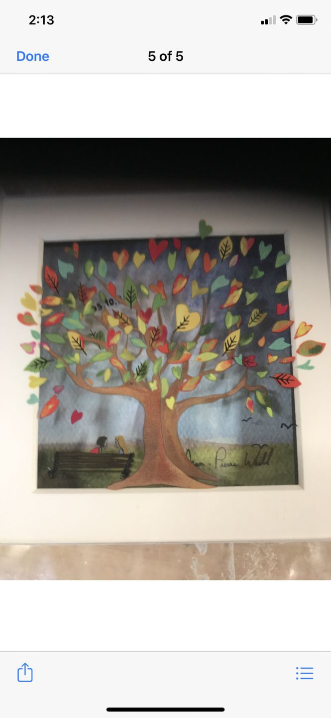 Customer photo review of Tree of Orange Hearts
