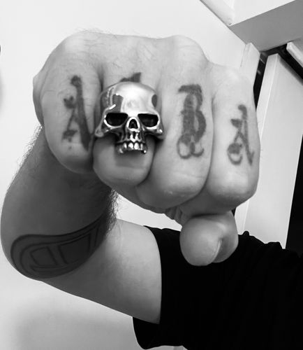 Customer photo review of JAW SKULL RING