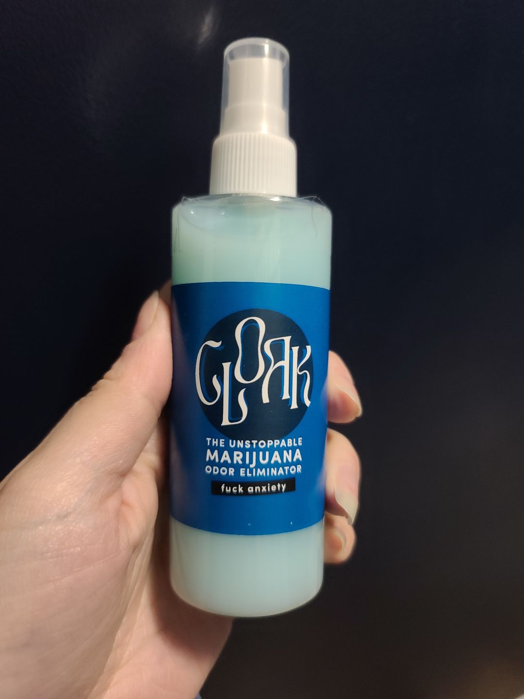Customer photo review of Fuck Anxiety Cloak Spray