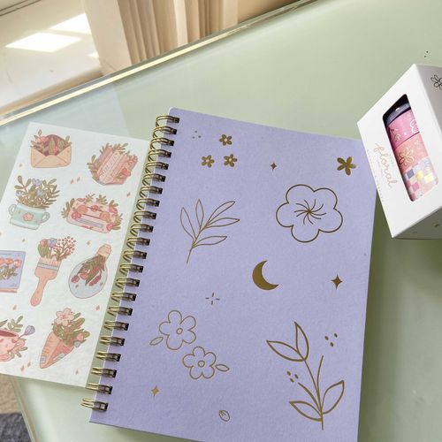 Customer photo review of Tsuki 'Floral' Limited Edition Ring Bound Bullet Journal ☾