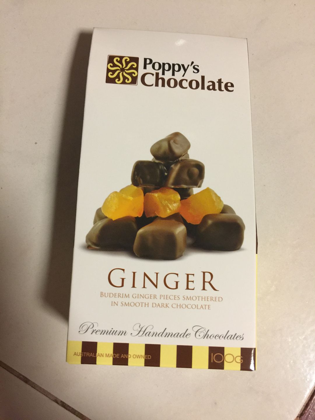 Customer photo review of Dark Chocolate Coated Ginger 100g