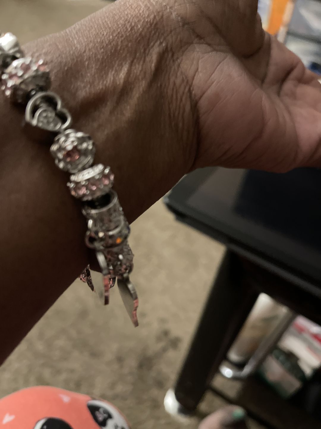 Customer photo review of Faith Hope Love Bracelet