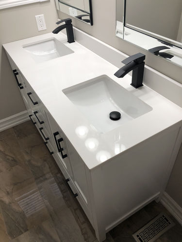Customer photo review of KODAEN- F11103 Single Handle, Matt Black Bathroom Faucet