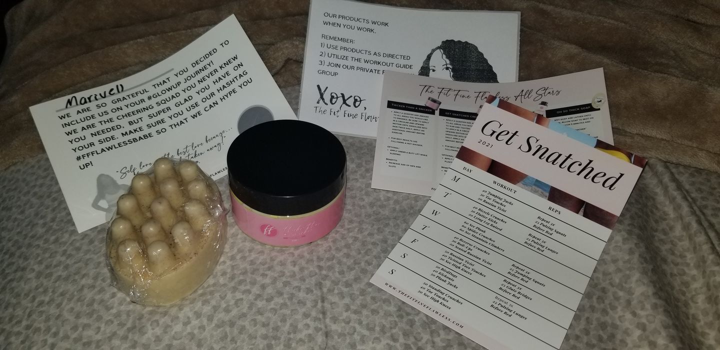 Customer photo review of Growth Bundle | Curve Enhancing Soap Bar & Cream