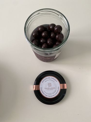 Customer photo review of 1 confezioni di Nocciola Piemonte IGP "Tostata" ricoperta di ciocciolato 200g