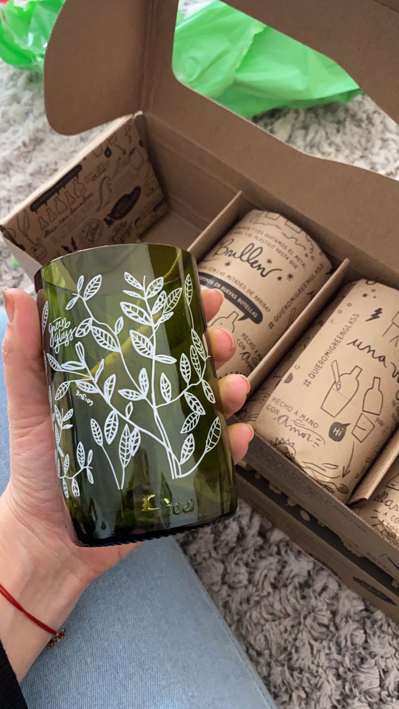 Customer photo review of Reforestemos Juego de 4 Vasos
