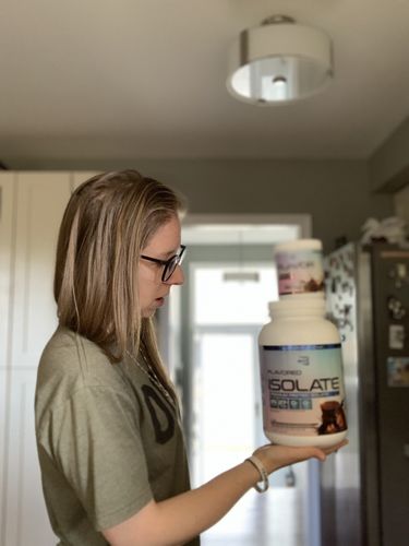 Customer photo review of Flavored Isolate - small