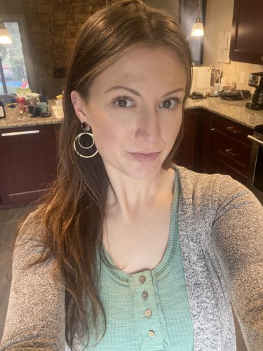 Customer photo review of Earie Earrings - Beljoy