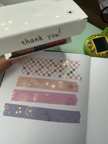 Customer photo review of Tsuki 'Floral' Washi Tapes + Stickers Set ☾