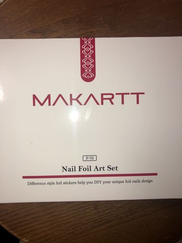 Customer photo review of Nail Art Foil Decoration Set in Floral Sky Rose Flowers