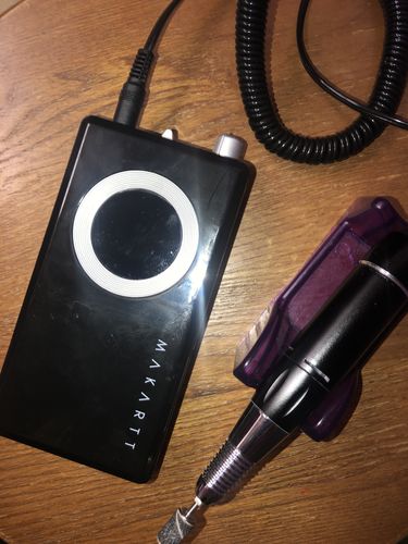 Customer photo review of Stephanee Rechargeable Nail Drill in Black Metal