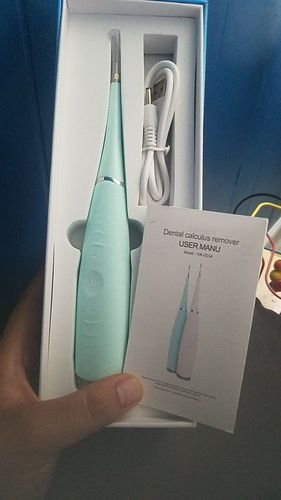 Customer photo review of SonicSmile™ Ultrasonic Tooth Cleaning Wand