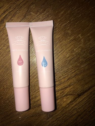 Customer photo review of Cotton-Candy "Qikgel" Nail Builder GelKit (12 Colors)