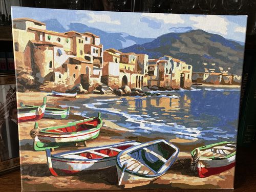 Customer photo review of Barcos multicolores