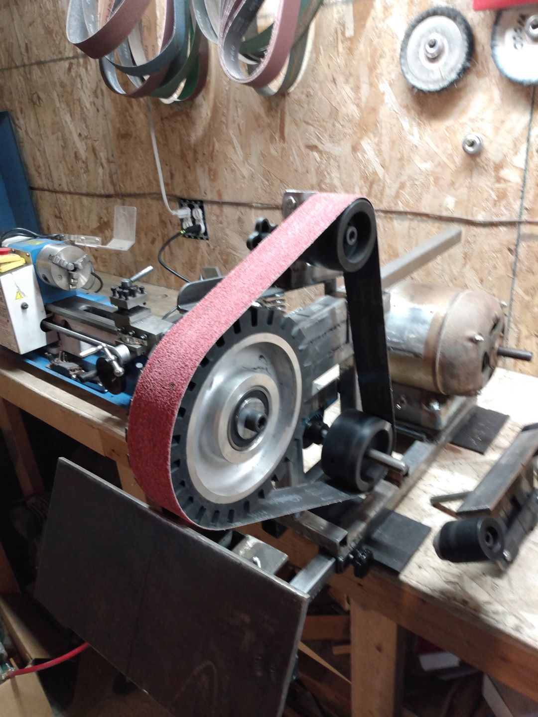 Customer photo review of 2" x 48" Sanding Belts for Stock Removal