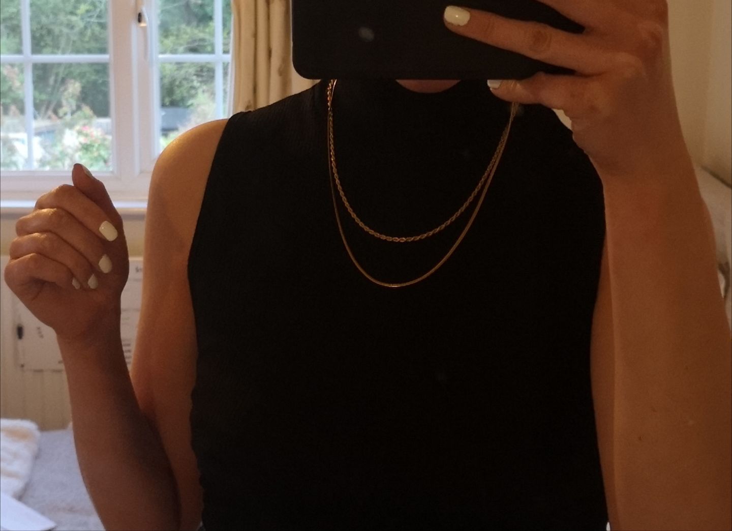Customer photo review of Manasa necklace (length selection)