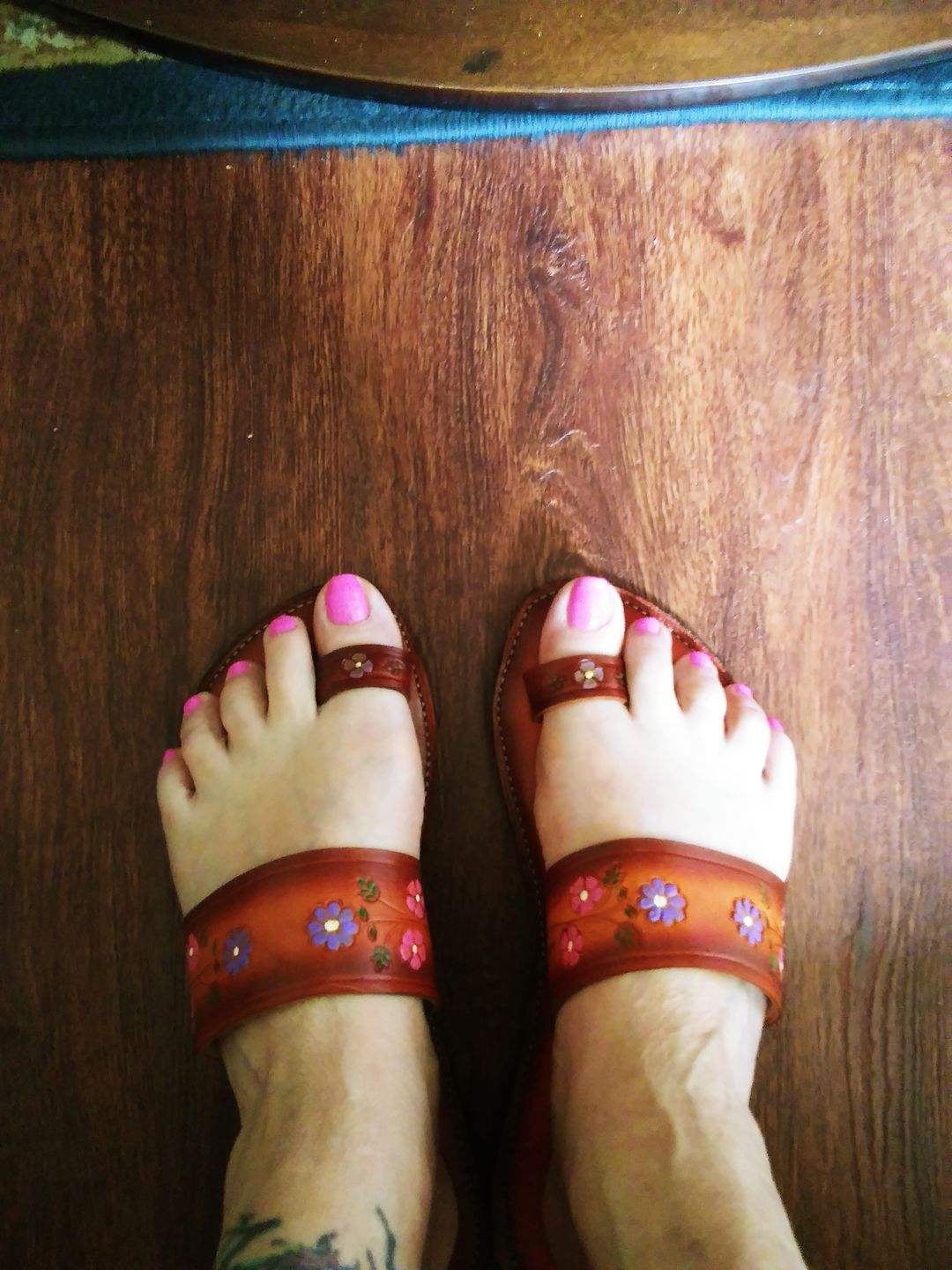 Customer photo review of Boho Flower Power Sandals