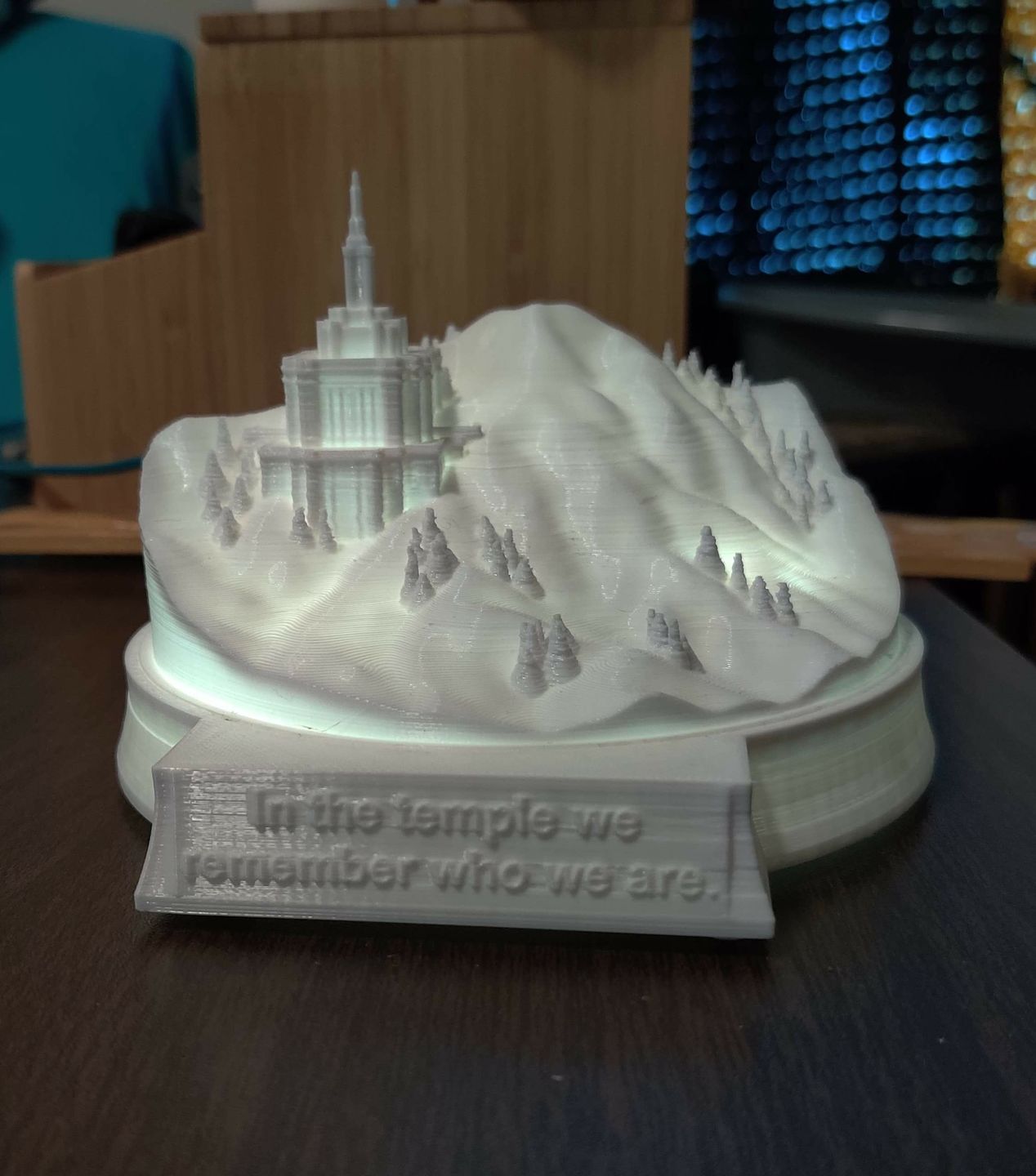 Customer photo review of Pedestal Inscription