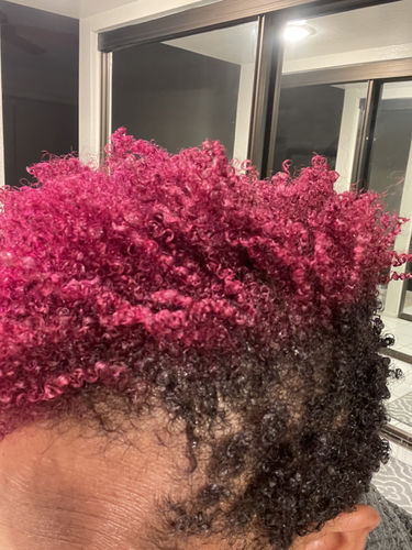 Customer photo review of Curly Hair Wash and Go System with Organic Argan Oil for Softening Hair with Lemon Creme Fragrance (Step 1 - 4)