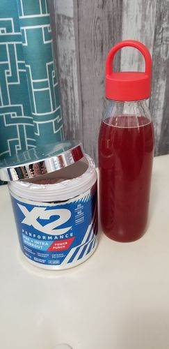 Customer photo review of X2 PERFORMANCE® Pre-Workout + Intra-Workout Powder - Power Punch