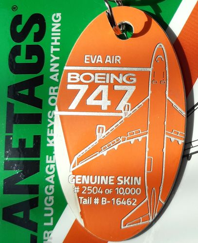 Customer photo review of BOEING 747 - EVA AIR CARGO - PLANETAGS - TAIL #B-16462