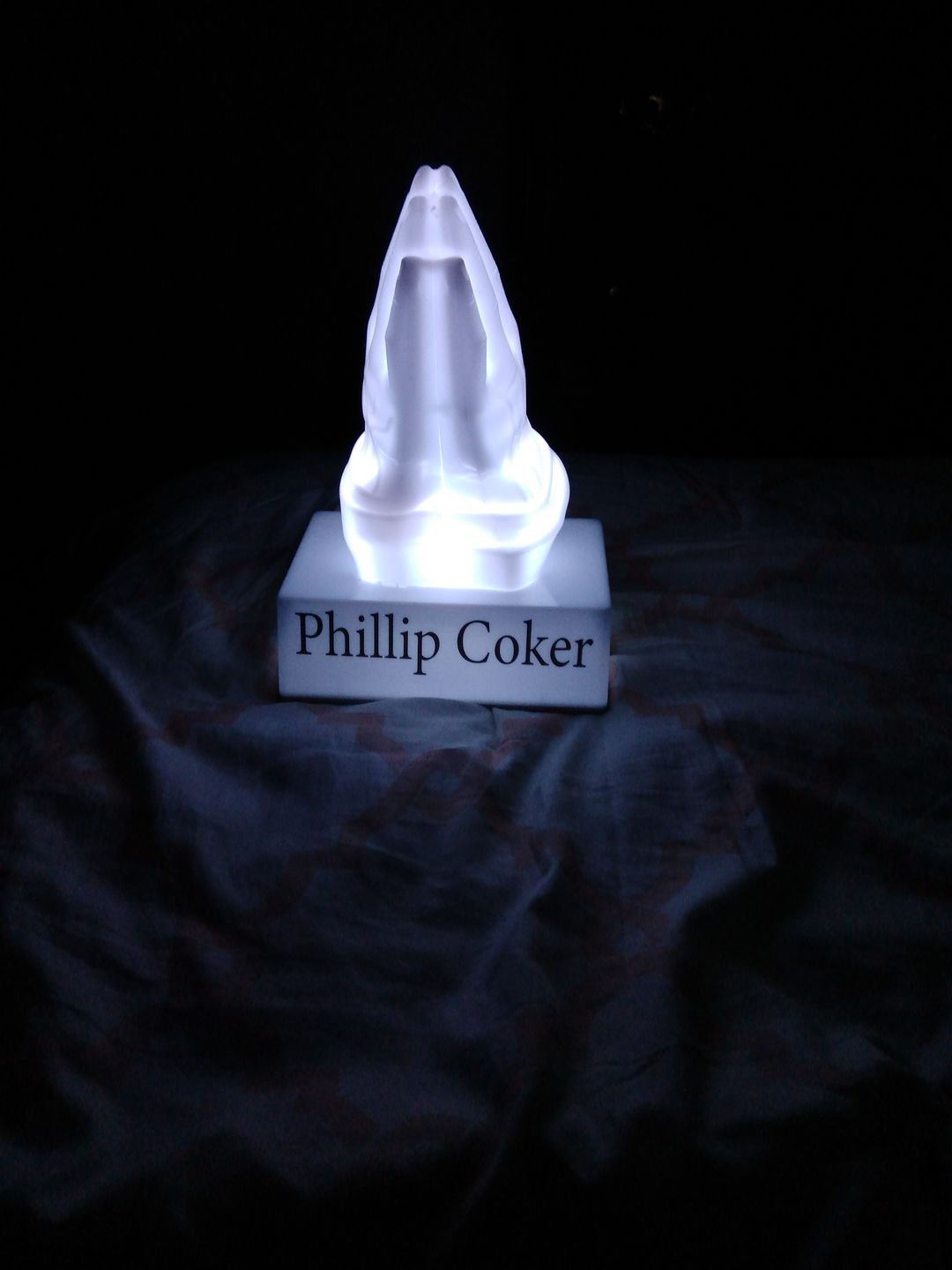 Customer photo review of Eternal Light Praying Hands