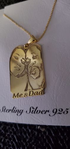 Customer photo review of Necklace Pendant With Your Name and Photo