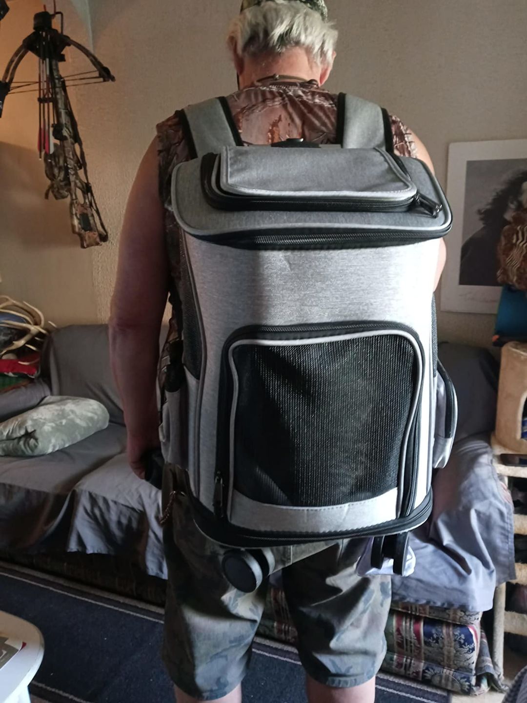 Customer photo review of Lithe™ - Pet Travel Backpack Carrier