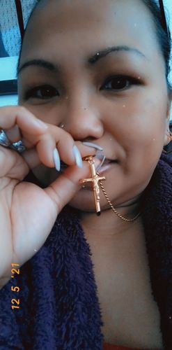 Customer photo review of Iced Ankh Cross Pendant | Gold
