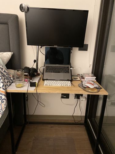 Customer photo review of Escritorio de computador MIMA 90 x 50 Negro