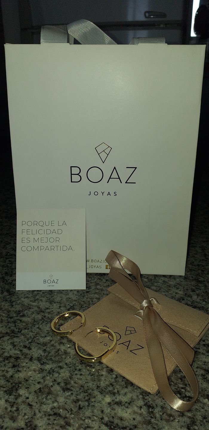 Customer photo review of ARGOLLAS LISAS 25MM BAÑADAS EN ORO