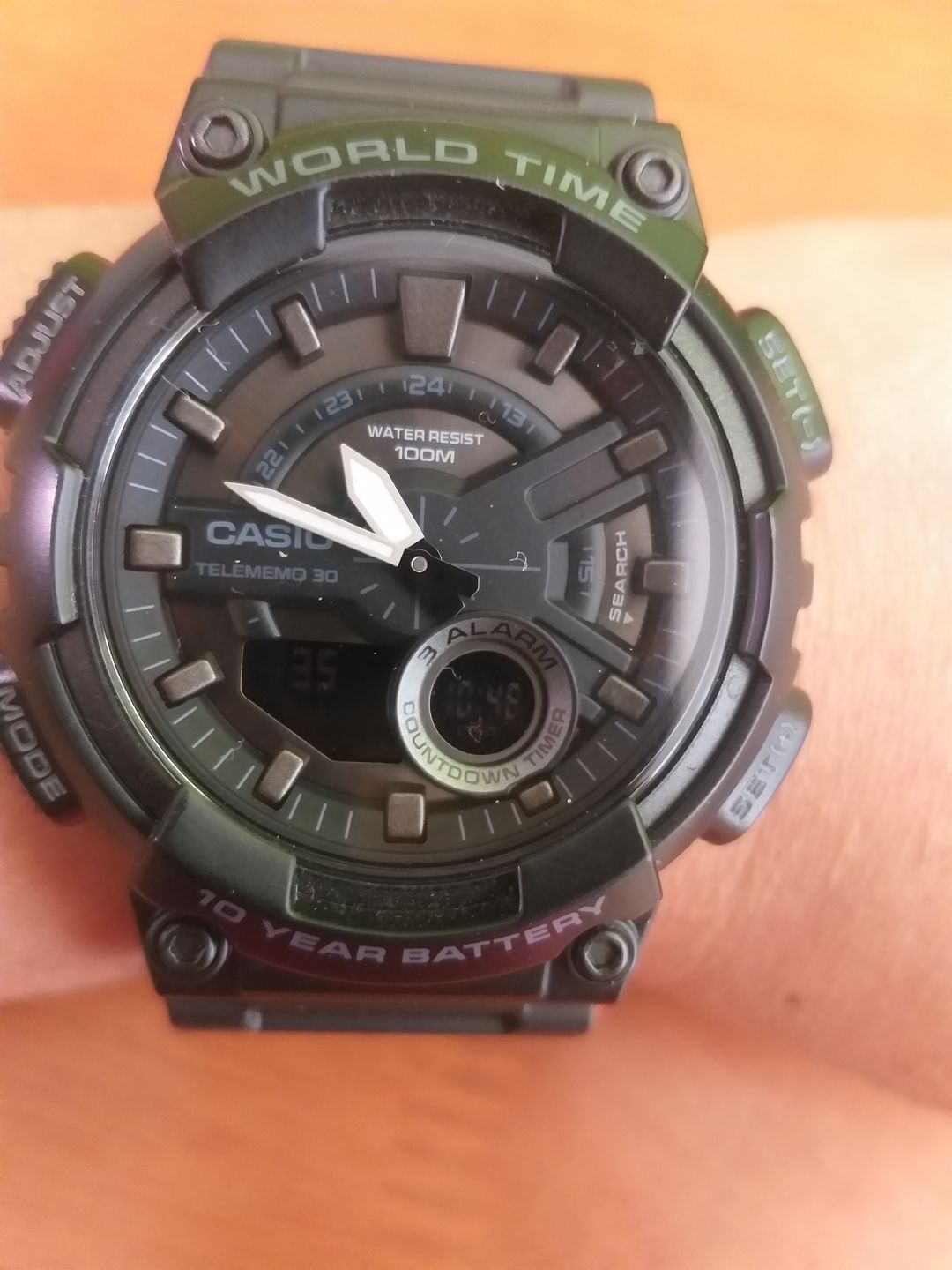 Customer photo review of Reloj Casio Análogo-Digital Vintage AEQ-110W-1BVDF Negro