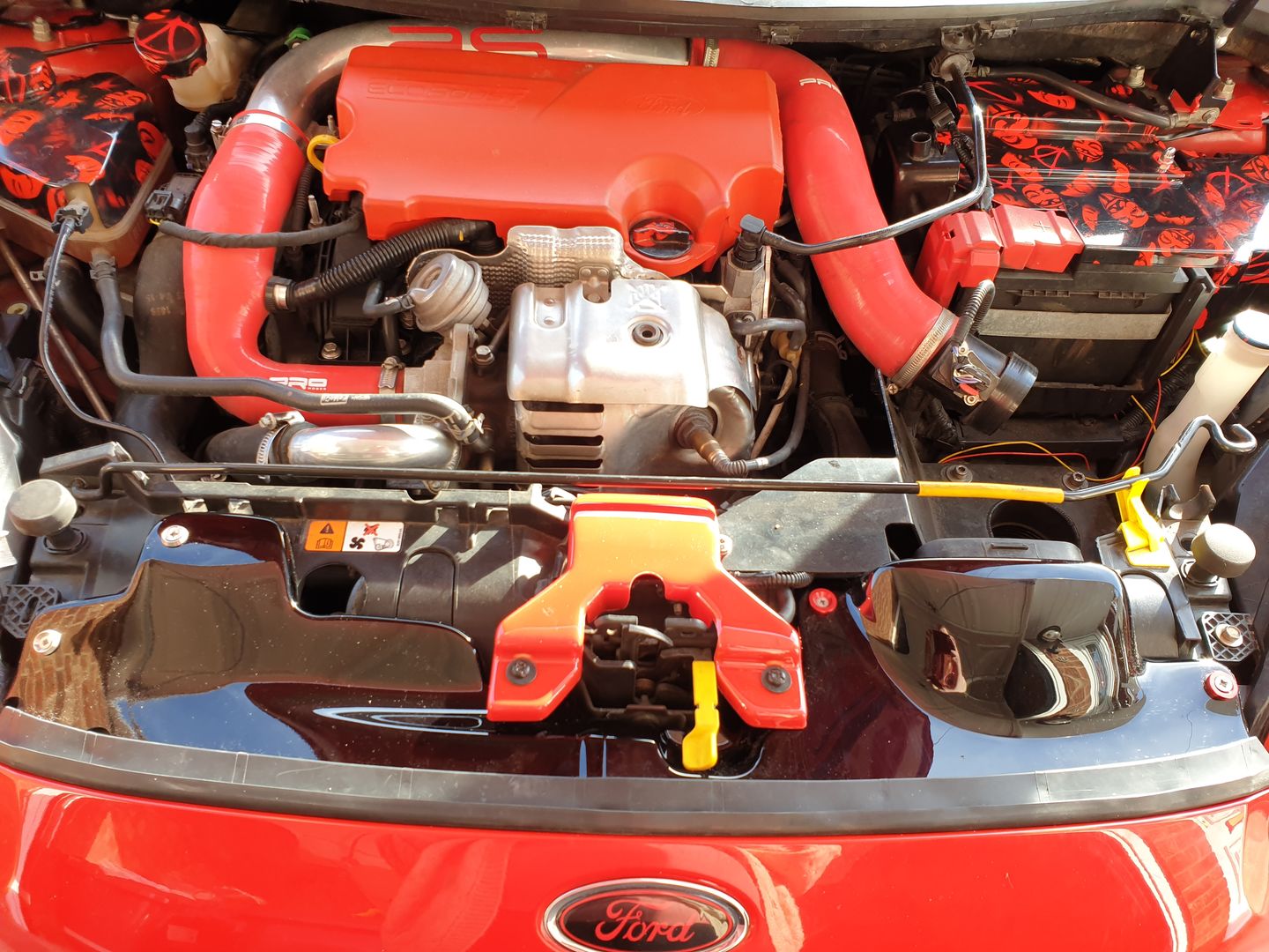 Customer photo review of Proform Engine Bay Slam Panel Covers (various colours) - MK7.5 Fiesta inc ST180