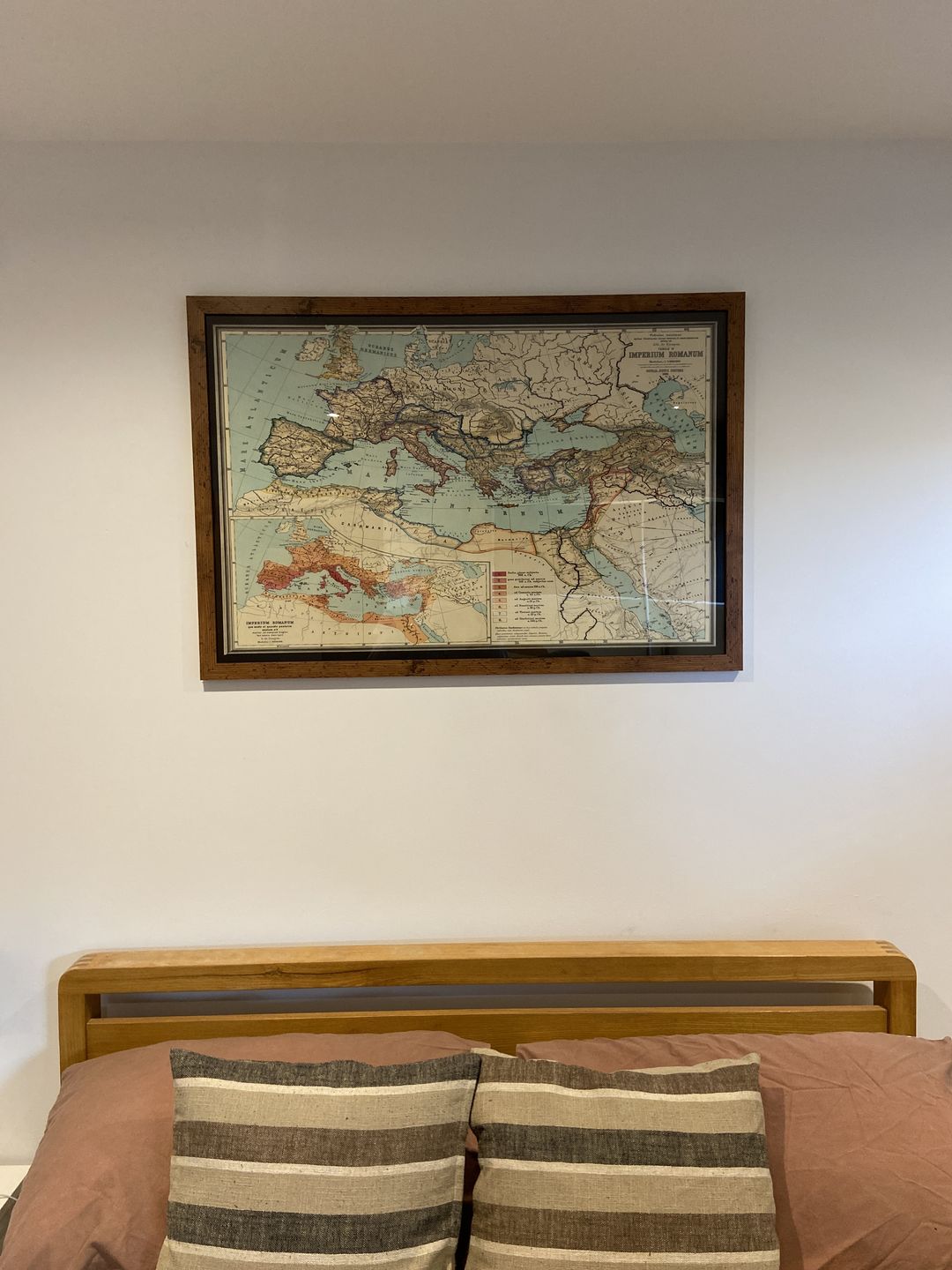 Customer photo review of Old Roman Empire World Map From 266BC to 305AD by Perthes & Kampen, 1889 - Rare Map of Byzantine, West and East Roman Empire & Roads